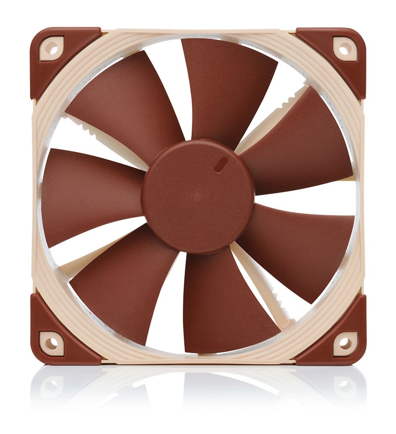 NOCTUA مروحة نوكتوا NF-F12 PWM، مروحة هادئة متميزة، 4 دبابيس (120 مم، بني) - Image 2